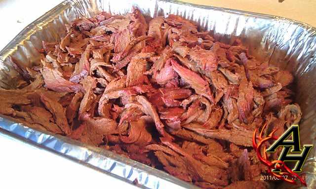 smoked venison pulled